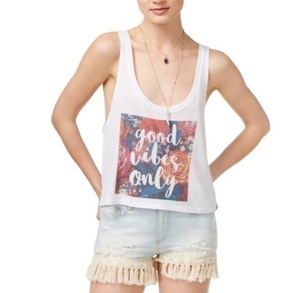 Kid Dangerous Good Vibes Only Graphic Tank Top